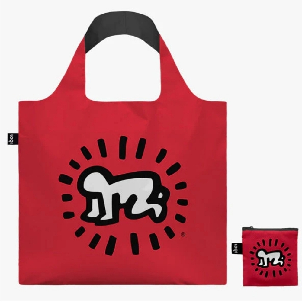 ❤️BUY 2 GET 1 FREE LOQI Recycled Reusable Tote Bag – Keith Haring Radiant Baby
